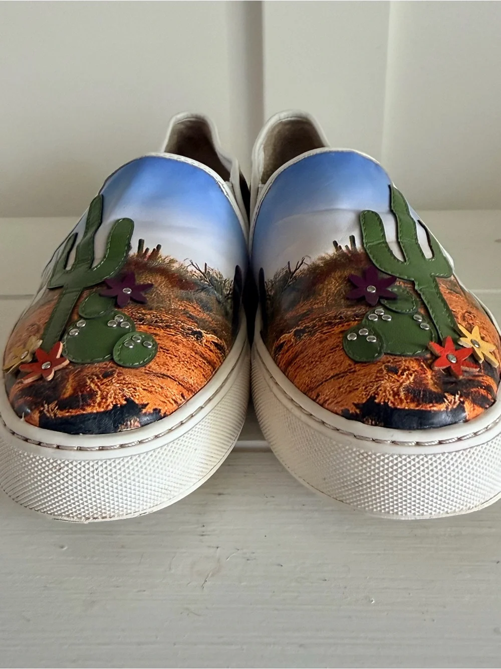 Katy Perry Collections The Beverly Cactus Desert Slip On Sneaker 9.5 Rare